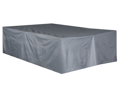 Cambridge 4 Rattan Garden Chairs and Small Rectangular Dining Table Set in Chocolate and Cream