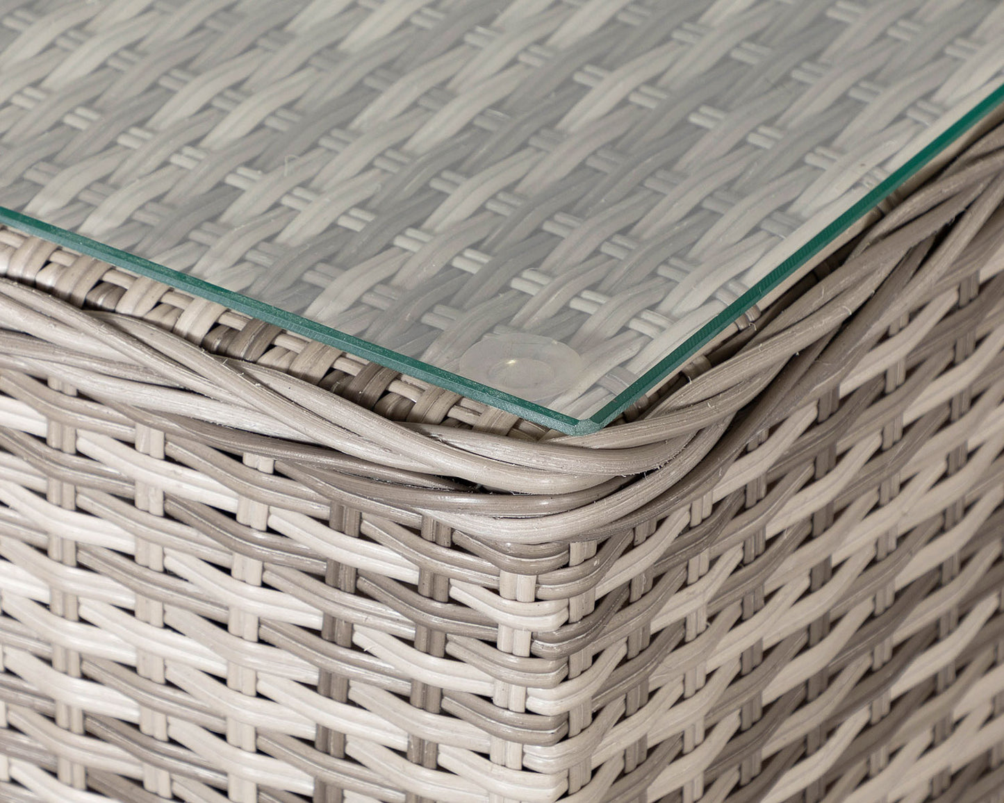 Cambridge Rattan Garden Bistro Square Set in Grey