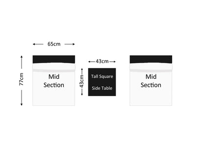 Florida Bistro Set - Black and Vanilla