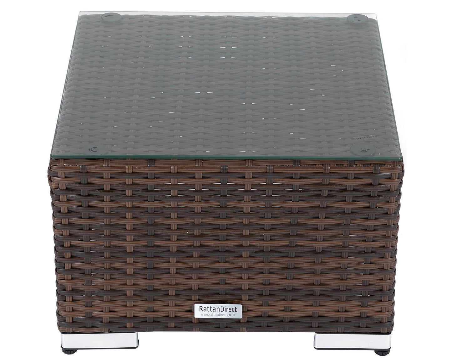 Florida Rattan Garden Bistro Set in Chocolate and Cream