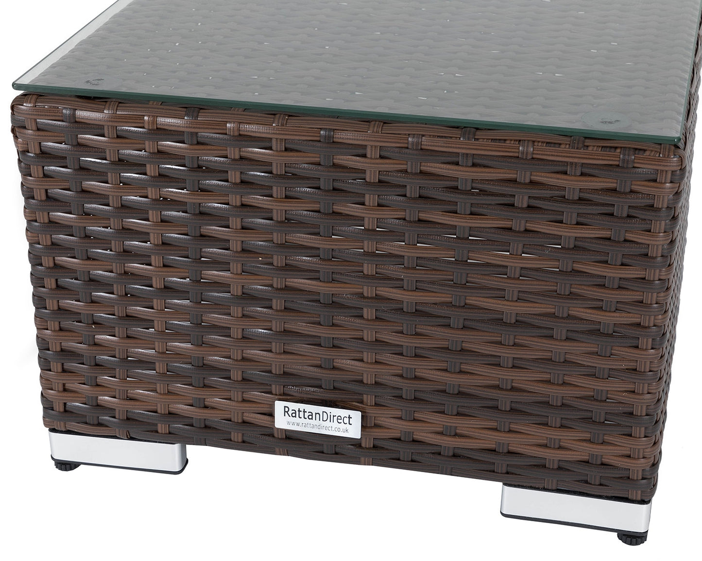 Florida Rattan Garden Bistro Set in Chocolate and Cream