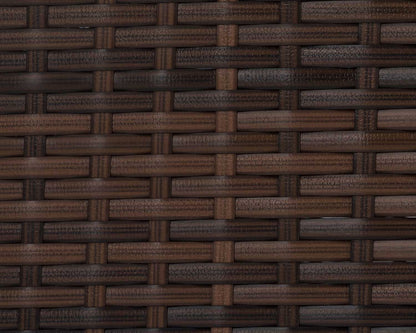 Florida Rattan Garden Bistro Set in Chocolate and Cream