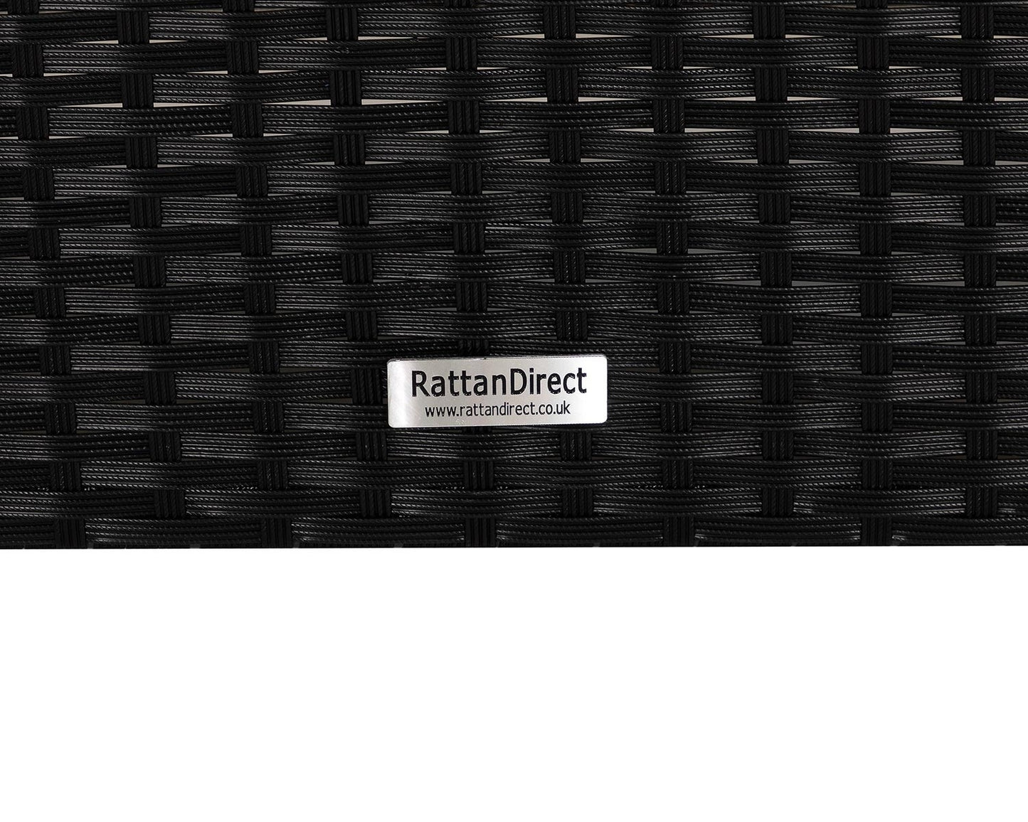 Monaco Rattan Garden Day Bed Sofa Set in Black and Vanilla