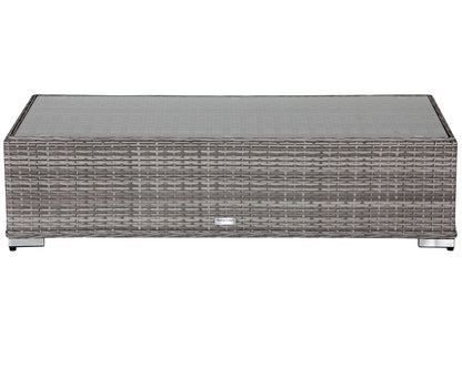 Monaco Rattan Garden Lefthand Corner Sofa Set in Grey