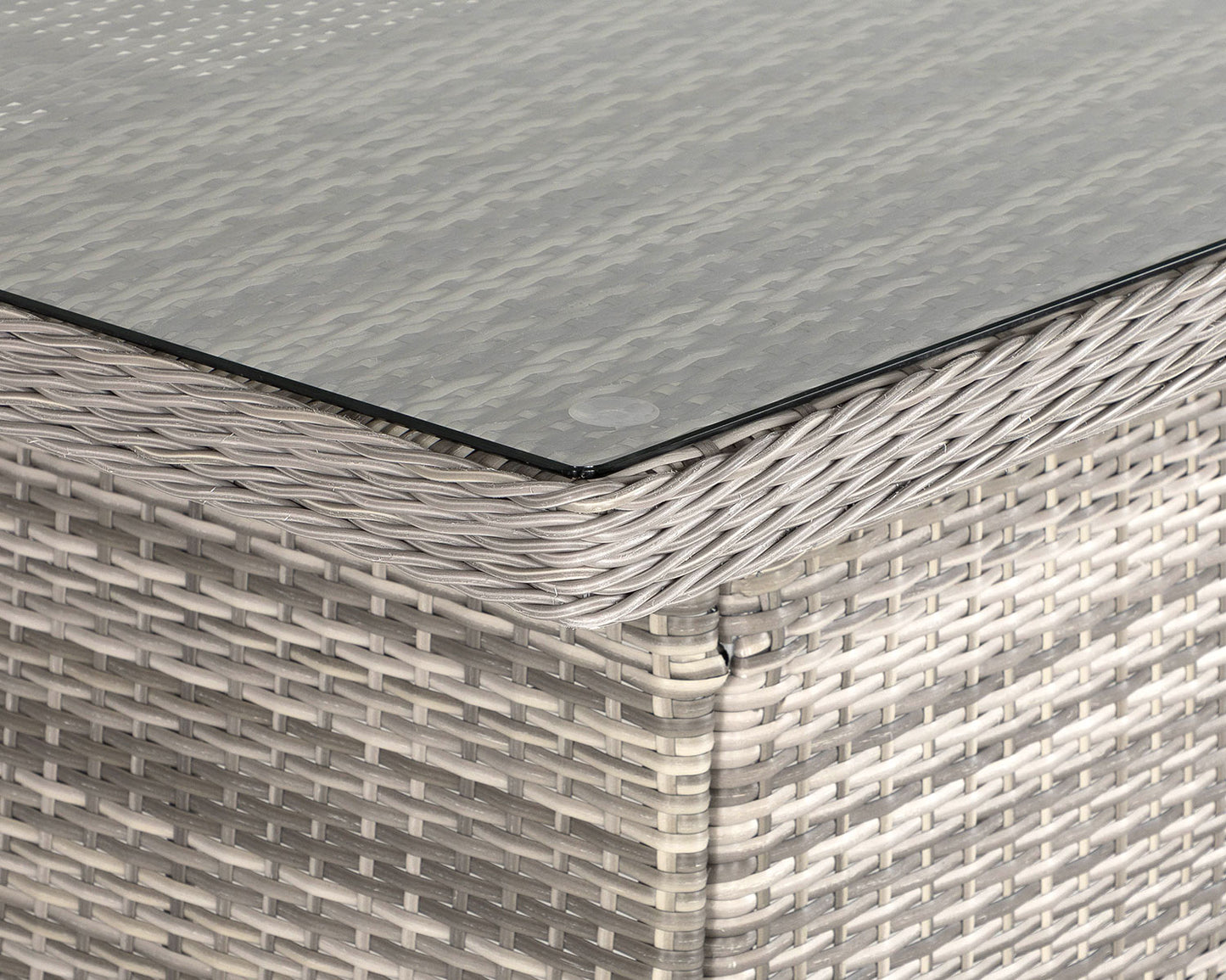 Roma 6 Stackable Chairs and Small Rectangular Dining Table in Grey