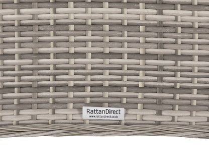 Roma 6 Stackable Chairs and Small Rectangular Dining Table in Grey