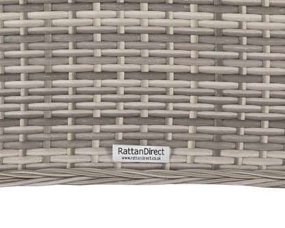 Roma 6 Stackable Chairs and Square Dining Table in Grey