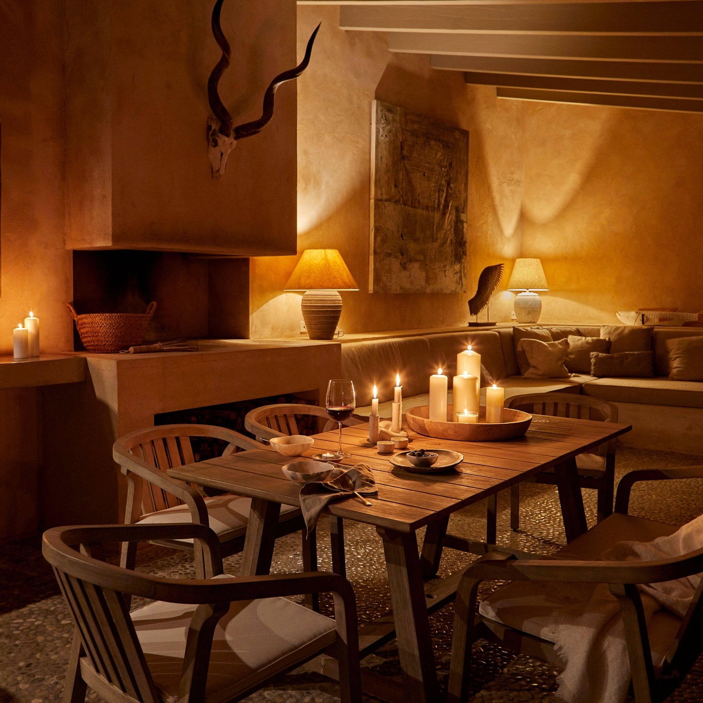 Shiro Wooden Rectangular Garden Dining Table - Laura James