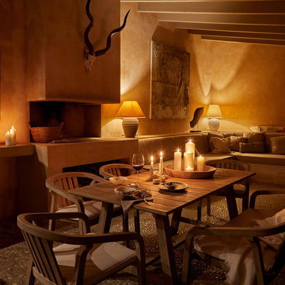 Shiro Wooden Rectangular Garden Dining Table - Laura James