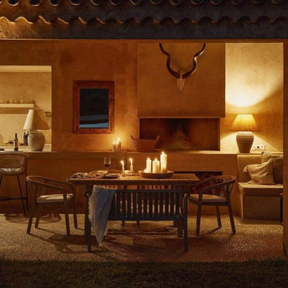 Shiro Wooden Rectangular Garden Dining Table - Laura James