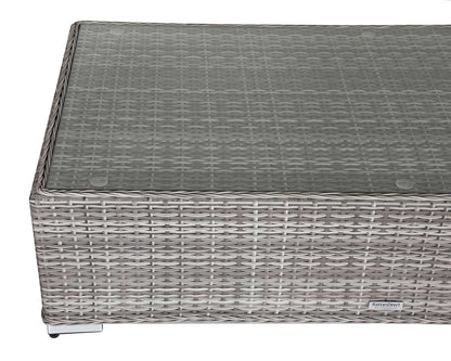 Monaco Ottoman in grey